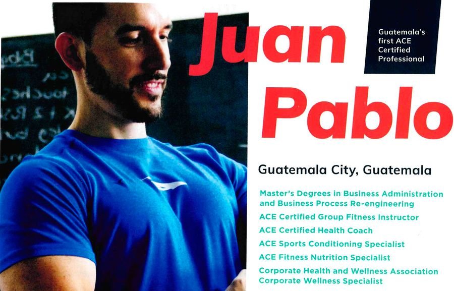 Perfil de Juan Pablo Zelaya en ACE Insight, IDEA Fitness Journal